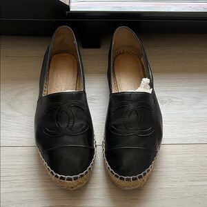 Chanel Black Espadrilles
